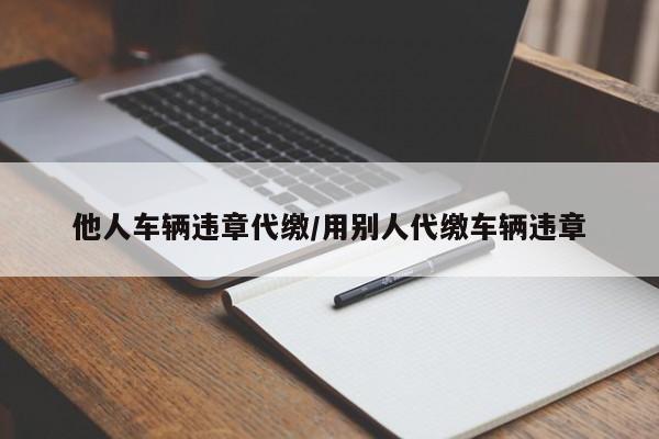 他人车辆违章代缴/用别人代缴车辆违章